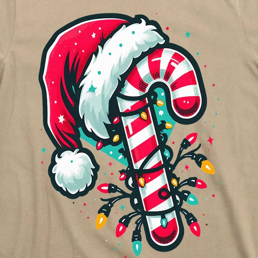 Candy Cane Crew Christmas Lights Family Matching Xmas T-Shirt