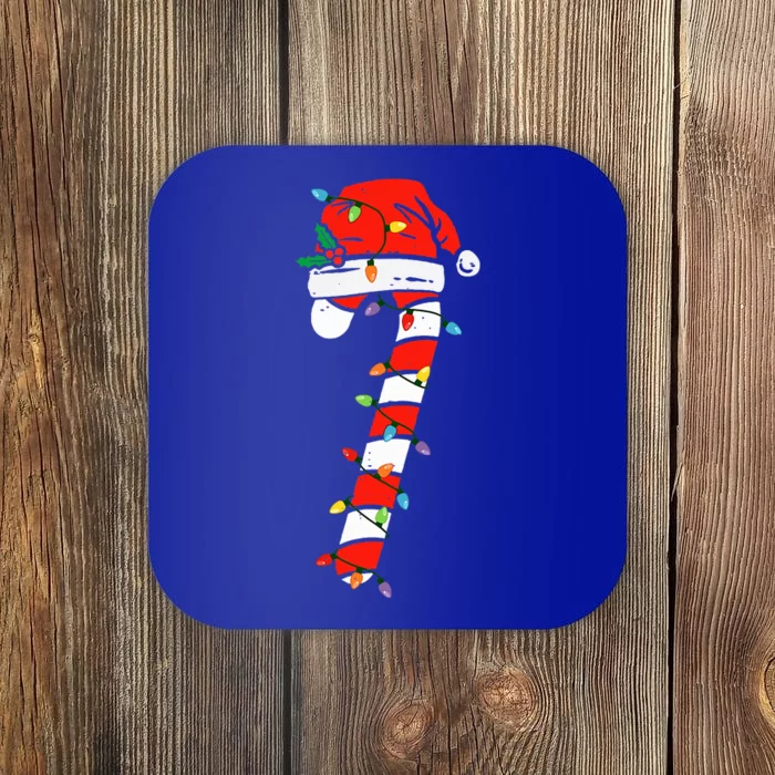 Christmas Candy Cane Santa Xmas Coaster