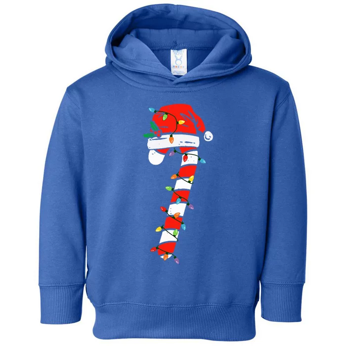 Christmas Candy Cane Santa Xmas Toddler Hoodie