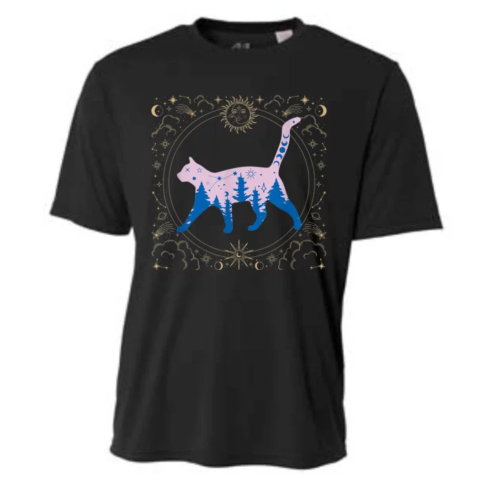 Cosmic Cat Cooling Performance Crew T-Shirt