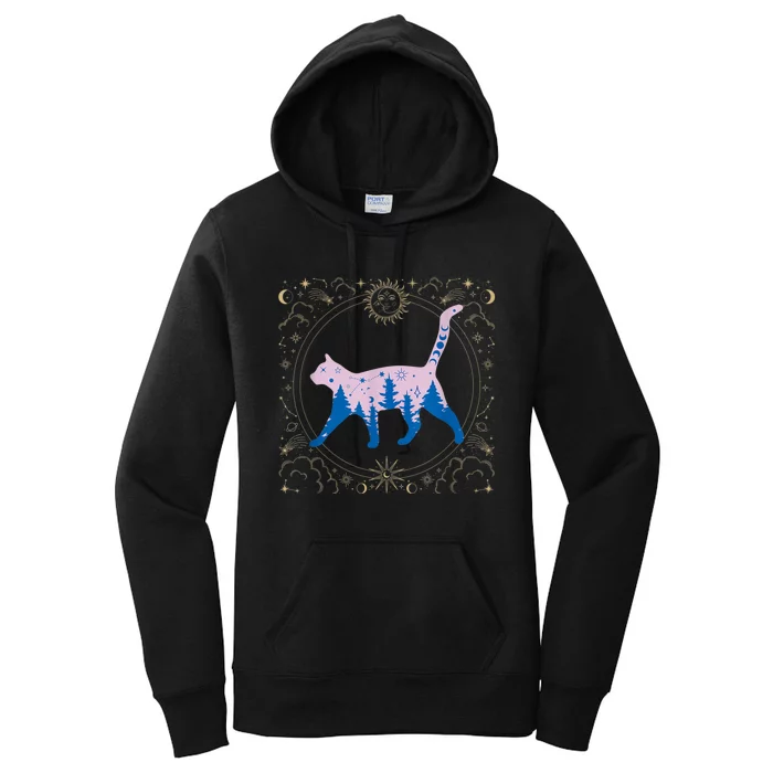 Cosmic Cat Women's Pullover Hoodie