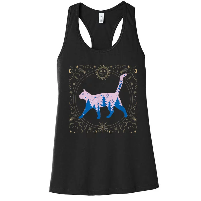 Cosmic Cat Women's Racerback Tank