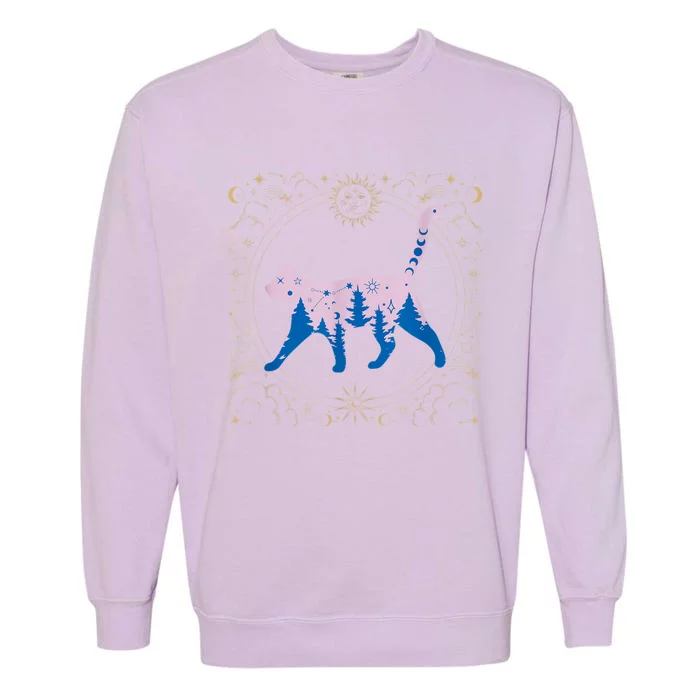 Cosmic Cat Garment-Dyed Sweatshirt