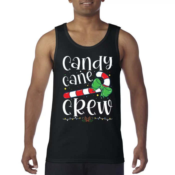 Candy Cane Crew Funny Christmas Candy Lover Xmas Tank Top