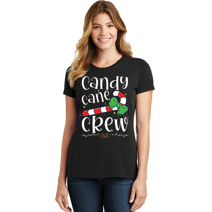 Candy Cane Crew Funny Christmas Candy Lover Xmas Women's T-Shirt