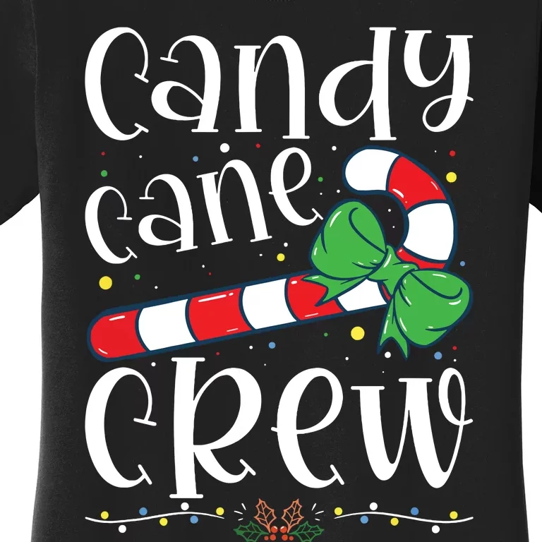 Candy Cane Crew Funny Christmas Candy Lover Xmas Women's T-Shirt