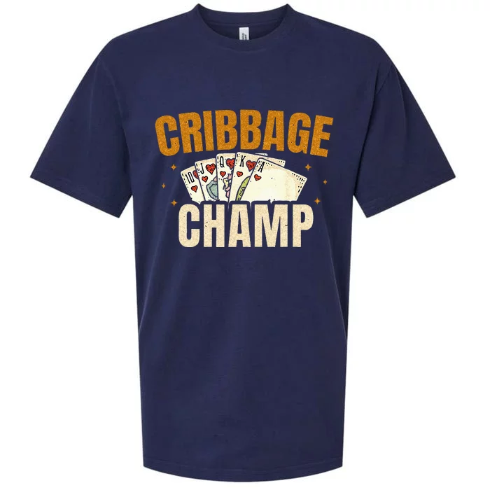 Cribbage Champ Card Game Players Sueded Cloud Jersey T-Shirt