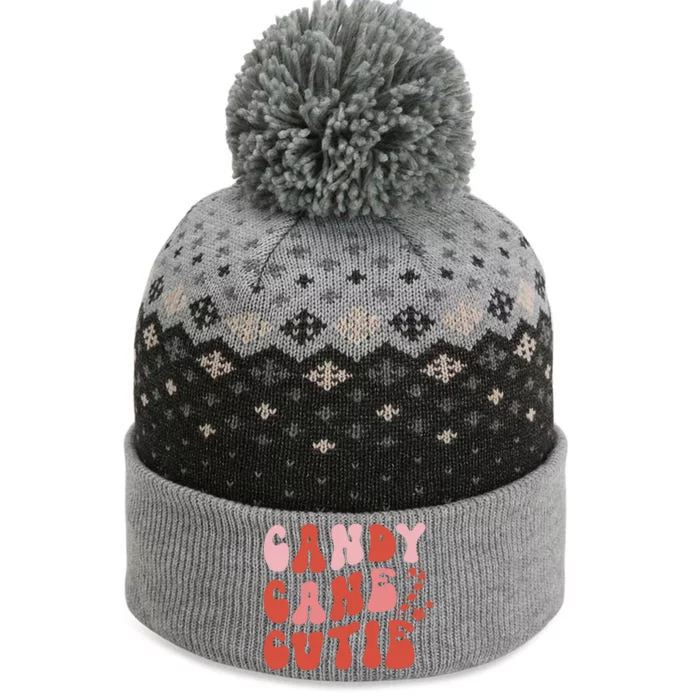 Candy Cane Cutie Funny Christmas Graphic Plus Size The Baniff Cuffed Pom Beanie