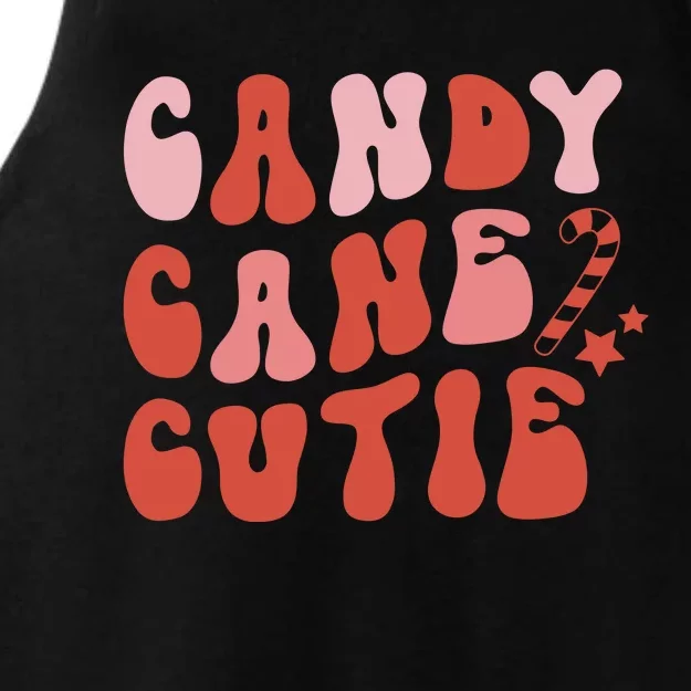 Candy Cane Cutie Funny Christmas Graphic Plus Size Ladies Tri-Blend Wicking Tank