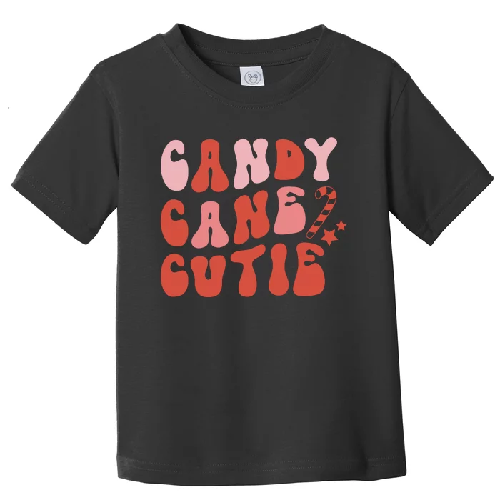 Candy Cane Cutie Funny Christmas Graphic Plus Size Toddler T-Shirt