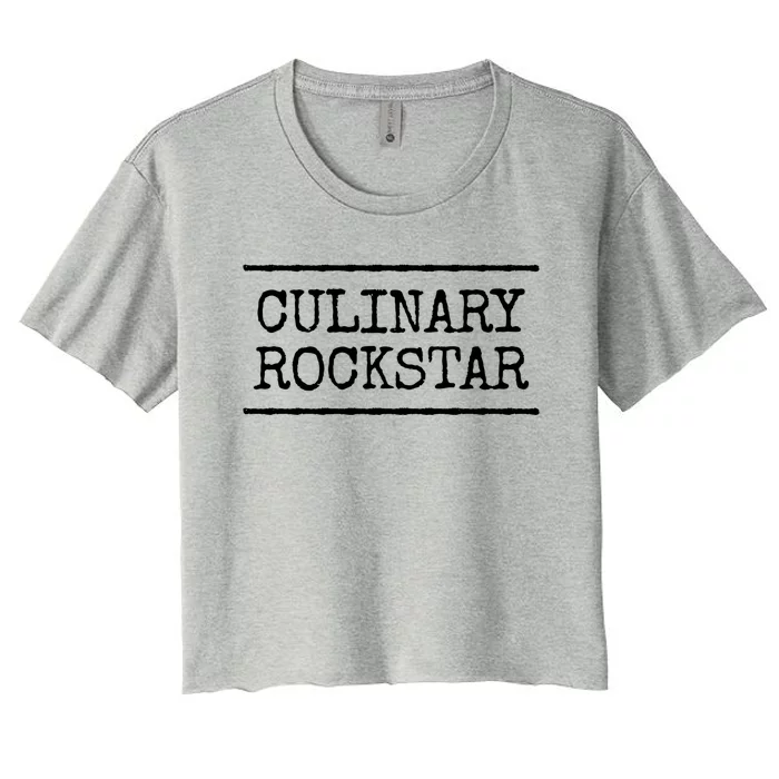 Culinary Chef Cook Cooking Gift Women's Crop Top Tee