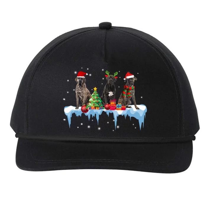 Cane Corso Christmas Reindeer Santa Hat Scraf Xmas Pajama Gift Snapback Five-Panel Rope Hat