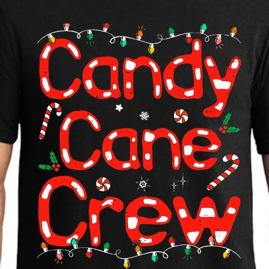 Candy Cane Crew Funny Christmas Candy Cane Lover Xmas Pajama Pajama Set