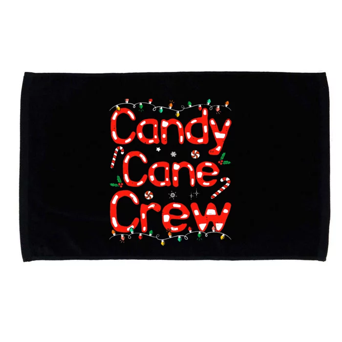 Candy Cane Crew Funny Christmas Candy Cane Lover Xmas Pajama Microfiber Hand Towel