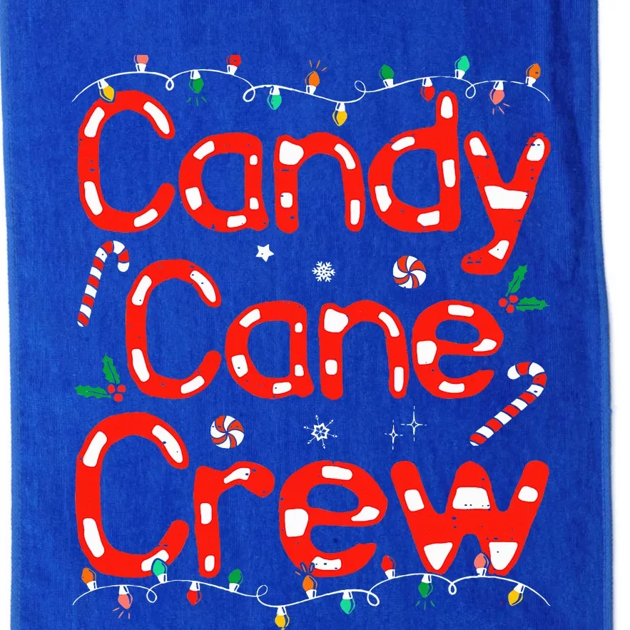 Candy Cane Crew Funny Christmas Candy Cane Lover Xmas Pajama Platinum Collection Golf Towel