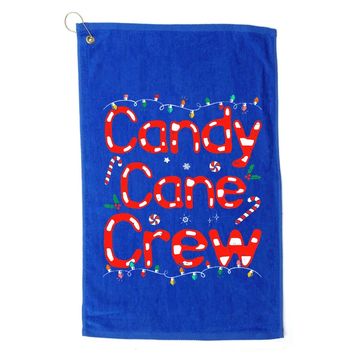 Candy Cane Crew Funny Christmas Candy Cane Lover Xmas Pajama Platinum Collection Golf Towel