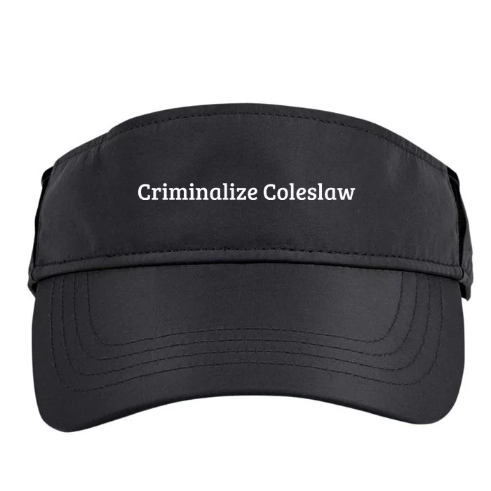 Criminalize Coleslaw Adult Drive Performance Visor