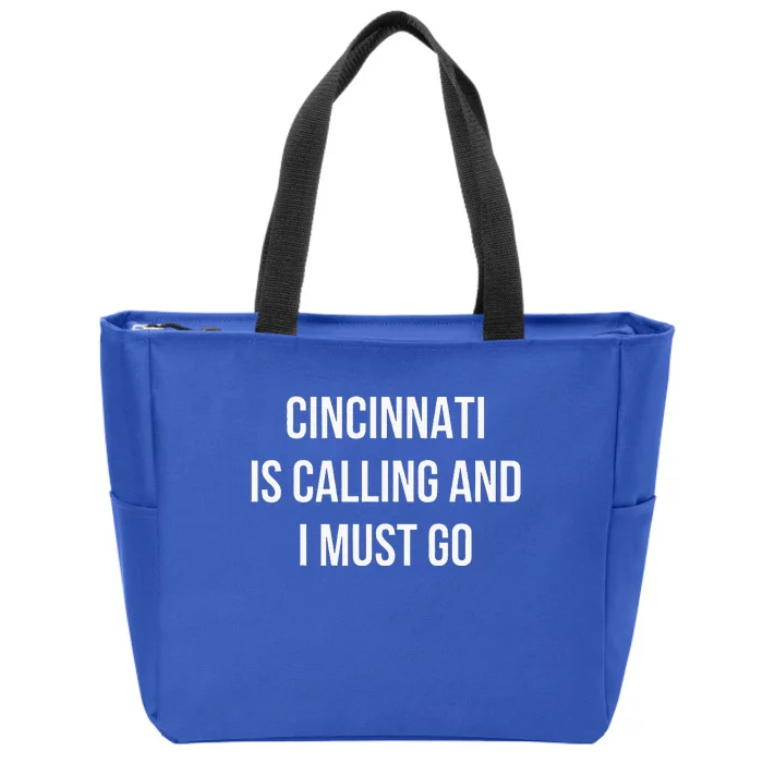 Cincinnati City Zip Tote Bag