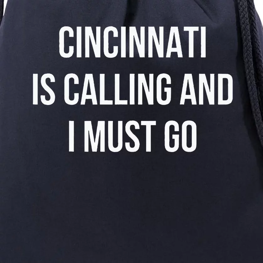 Cincinnati City Drawstring Bag