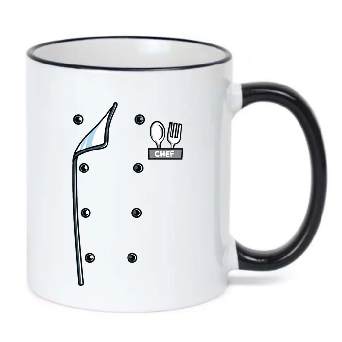 Chef Costume Coat Uniform Funny Cook Jacket For Cooking Black Color Changing Mug