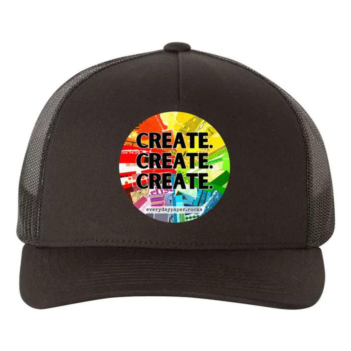 Create Create Create Yupoong Adult 5-Panel Trucker Hat