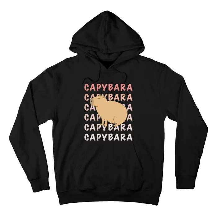 Capybara Capybara Capybara Funny Cute Meme Hoodie