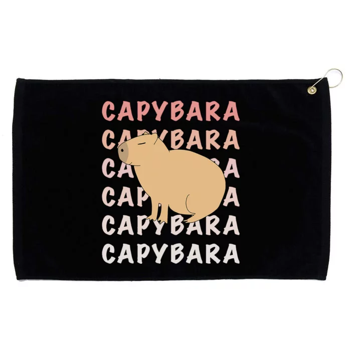 Capybara Capybara Capybara Funny Cute Meme Grommeted Golf Towel