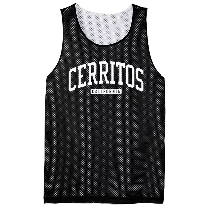 Cerritos California Ca College University Style Mesh Reversible Basketball Jersey Tank