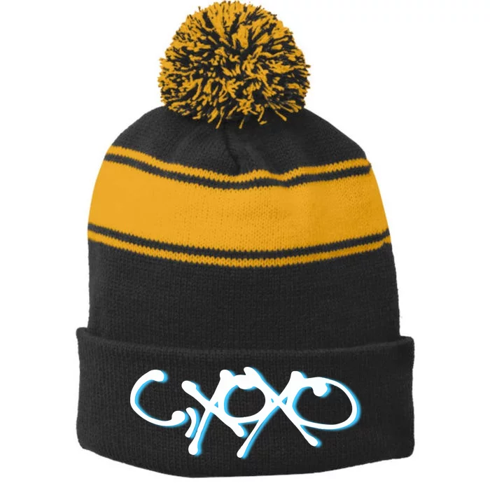 Camila Cabello CXoxo Photo Stripe Pom Pom Beanie