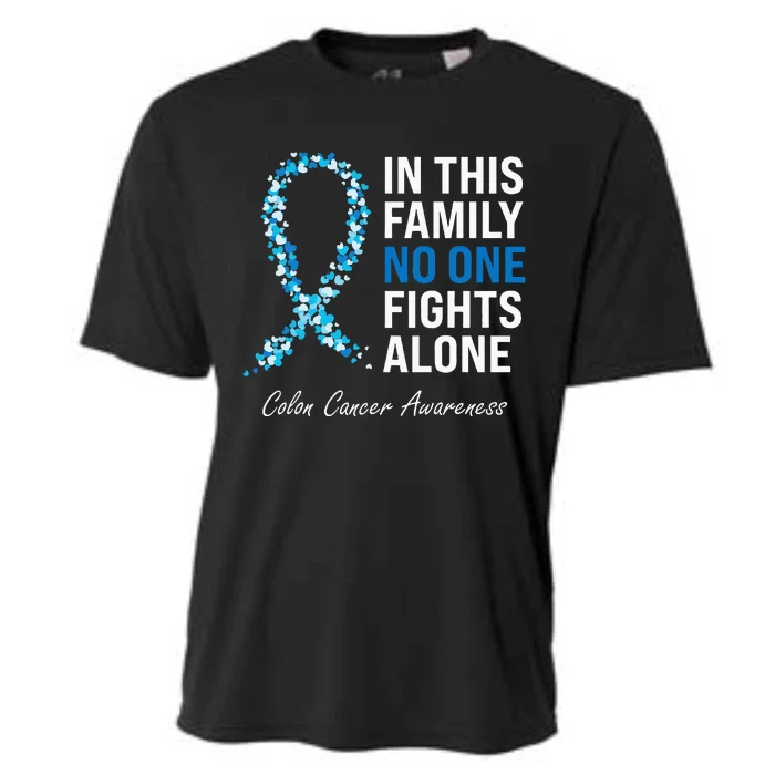 Colorectal Cancer Colon Cancer Blue Ribbon Cooling Performance Crew T-Shirt