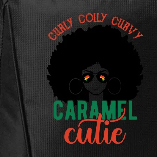 Curly Coily Curvy Caramel Cutie Black History Month City Backpack