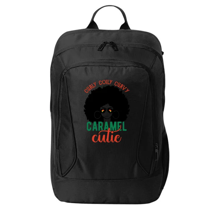 Curly Coily Curvy Caramel Cutie Black History Month City Backpack