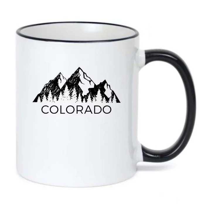 Colorado Cool Colorado Rocky Mountains Black Color Changing Mug