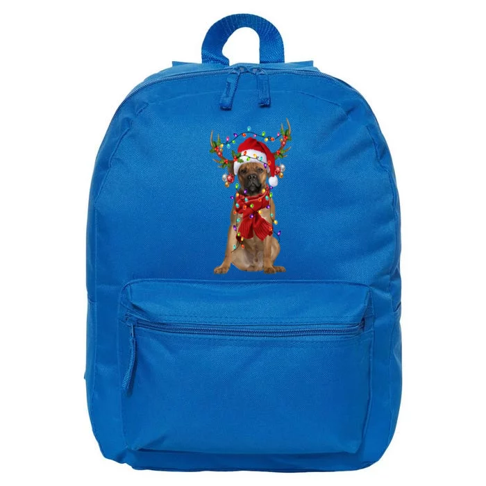 Cane Corso Christmas Snow Layers Santa Dog Ugly Xmas Gift 16 in Basic Backpack