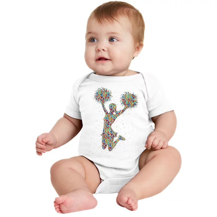 Cheer Cheerleading Cheerleader  Squad Team Baby Bodysuit