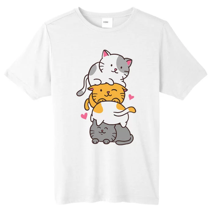 Cat Cats Cute Kitty Pile Anime Kawaii Neko ChromaSoft Performance T-Shirt