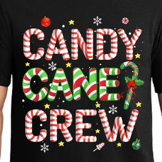 Candy Cane Crew Funny Christmas Candy Lover Xmas Pajamas Pajama Set