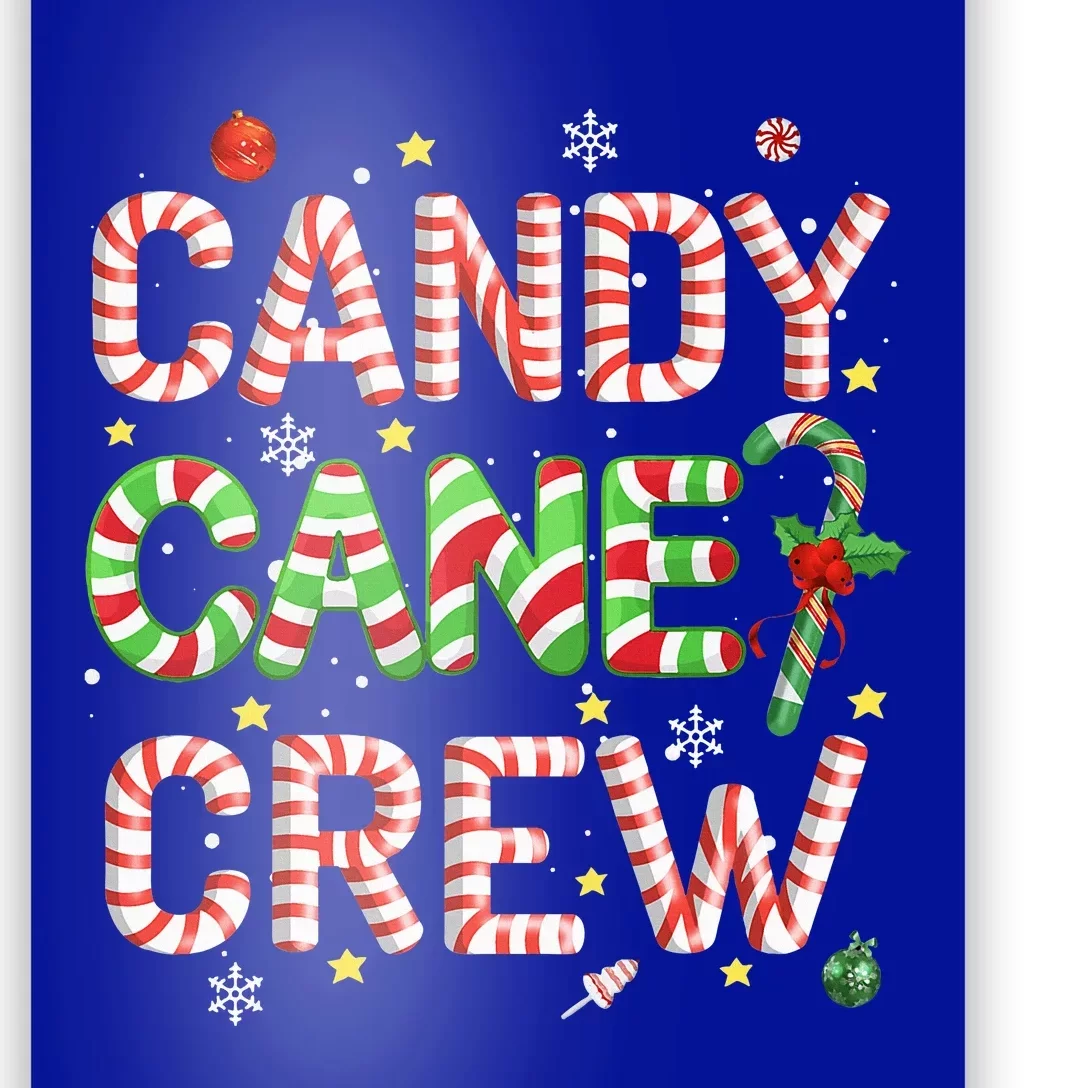 Candy Cane Crew Funny Christmas Candy Lover Xmas Pajamas Poster