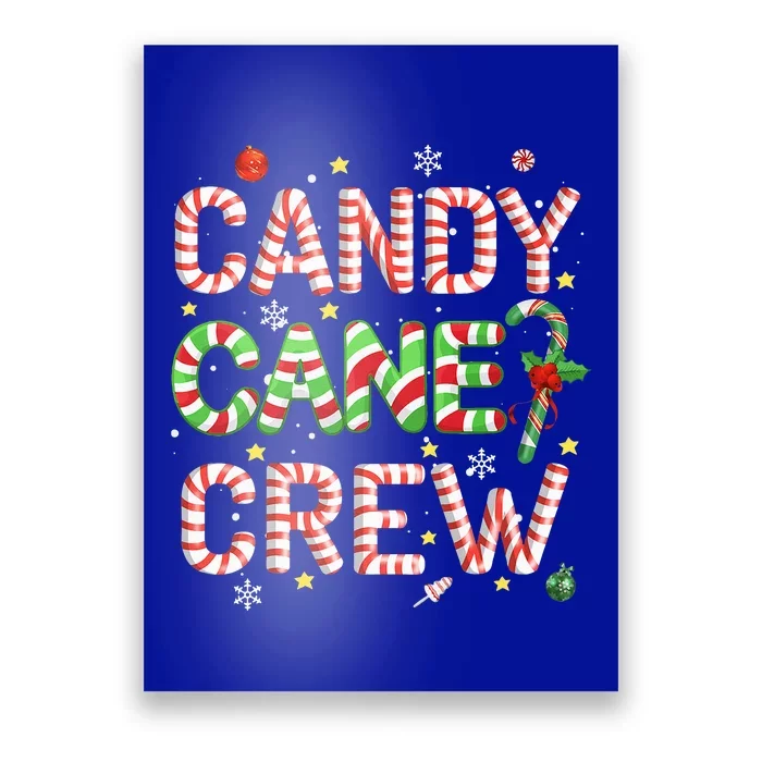 Candy Cane Crew Funny Christmas Candy Lover Xmas Pajamas Poster