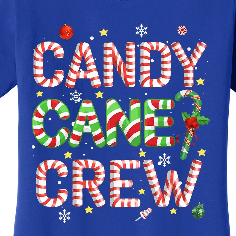 Candy Cane Crew Funny Christmas Candy Lover Xmas Pajamas Women's T-Shirt