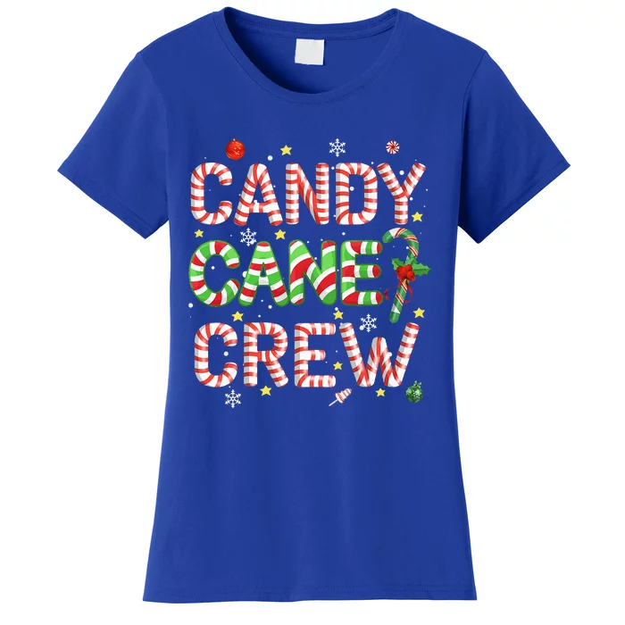 Candy Cane Crew Funny Christmas Candy Lover Xmas Pajamas Women's T-Shirt