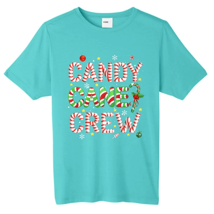 Candy Cane Crew Funny Christmas Candy Lover Xmas Pajamas ChromaSoft Performance T-Shirt