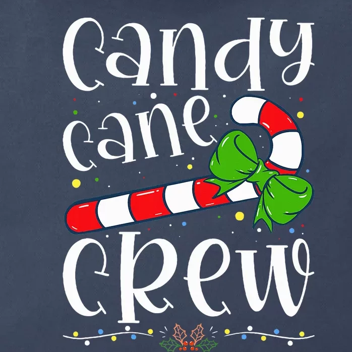 Candy Cane Crew Funny Christmas Candy Lover Xmas Zip Tote Bag