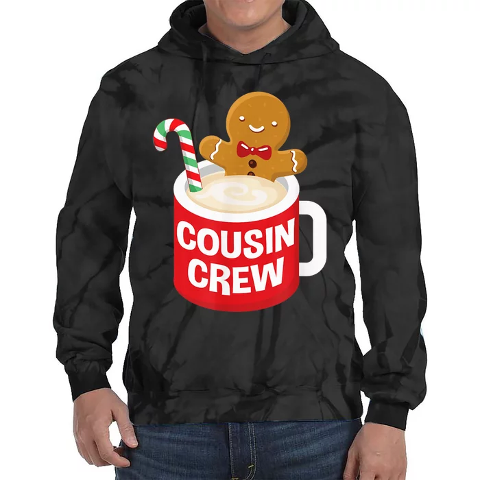 Cousin Crew Christmas PJs Shirt Gingerbread Man Tie Dye Hoodie