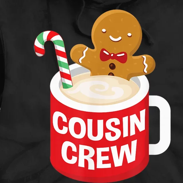 Cousin Crew Christmas PJs Shirt Gingerbread Man Tie Dye Hoodie