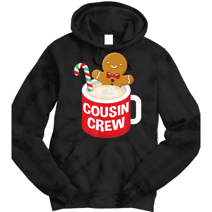 Cousin Crew Christmas PJs Shirt Gingerbread Man Tie Dye Hoodie