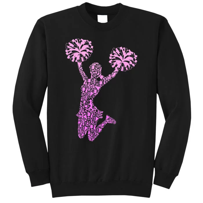 Cheerleading Cheerleader Cheer Girl Team Squad Tall Sweatshirt