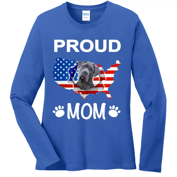 Cane Corso Cane Corso Dog Cane Corso Proud Patriot Mom Gift Ladies Long Sleeve Shirt