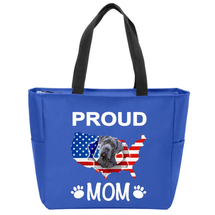 Cane Corso Cane Corso Dog Cane Corso Proud Patriot Mom Gift Zip Tote Bag