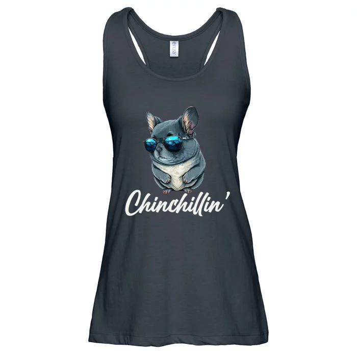 Chinchilla Chinchillin Chinchilla Lovers Funny Ladies Essential Flowy Tank